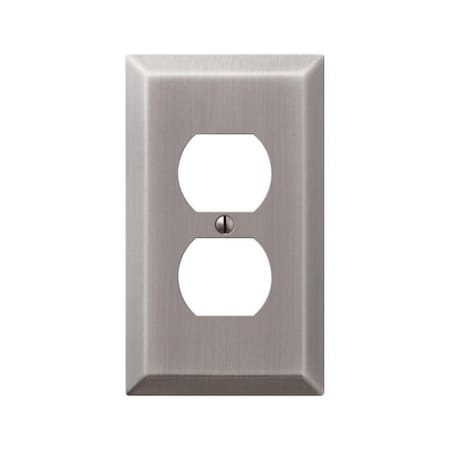 Livewire Stamped Steel 1 Duplex Wall Plate Antique Nickel LI149124